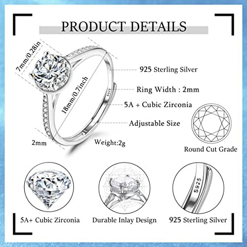 Bague JeweBella en Argent Sterling