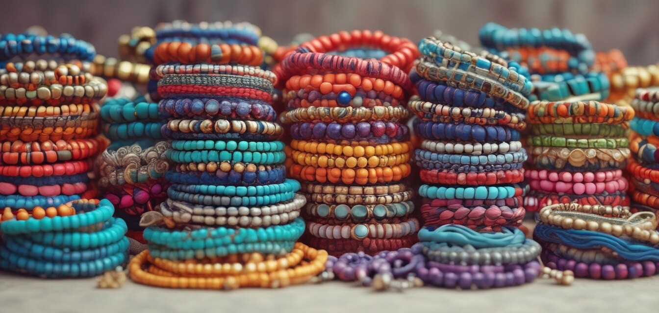 Colorful trendy bracelets