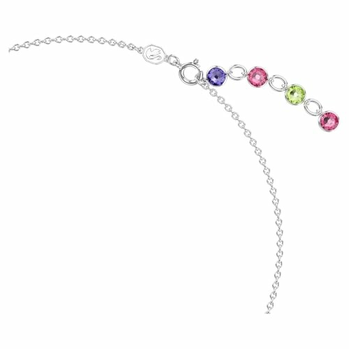 Bracelet en argent avec pierres précieuses colorées.