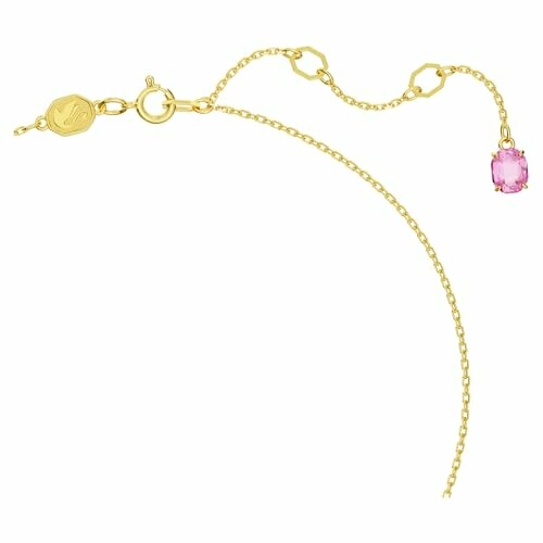 Bracelet en or avec gemme rose