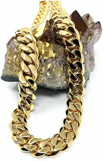 Chaîne à maillons cubains en or 18 carats