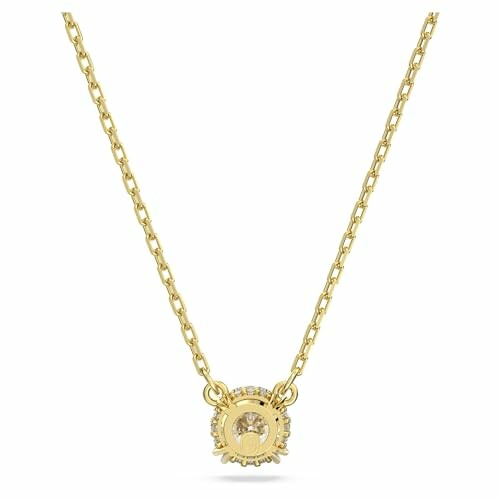 Collier avec pendentif en or et diamant.