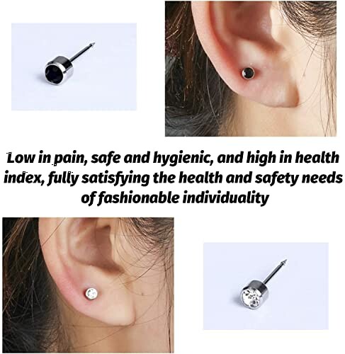Boucles d'oreilles hypoallergéniques sûres et élégantes.