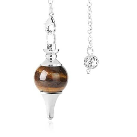 Pendule Divinatoire en Oeil de Tigre