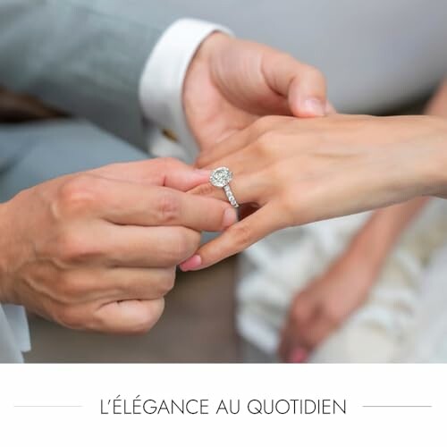 Échange de bagues lors d'un mariage